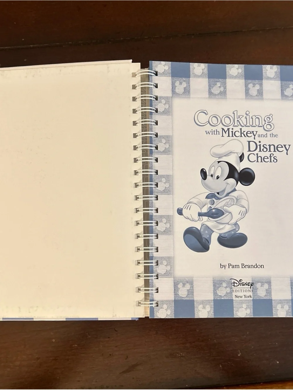 Disney Cooking with Mickey Chef Cookbook - Blue & White